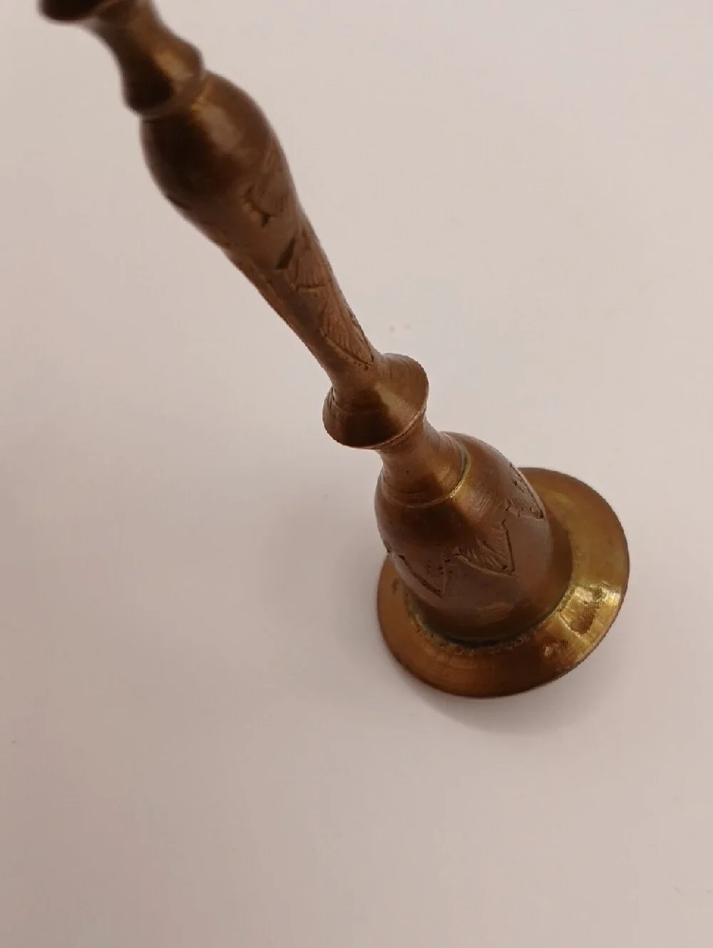 Pair VTG Brass Taper Candle Holders 5